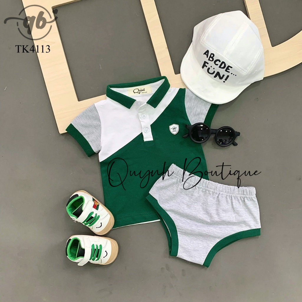 Bộ rời quần chip cho bé trai  Quỳnh Boutique