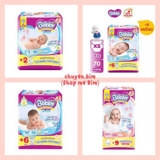 Tã dán và miếng lót Bobby Nb1-108, Nb2-60, S56, S80