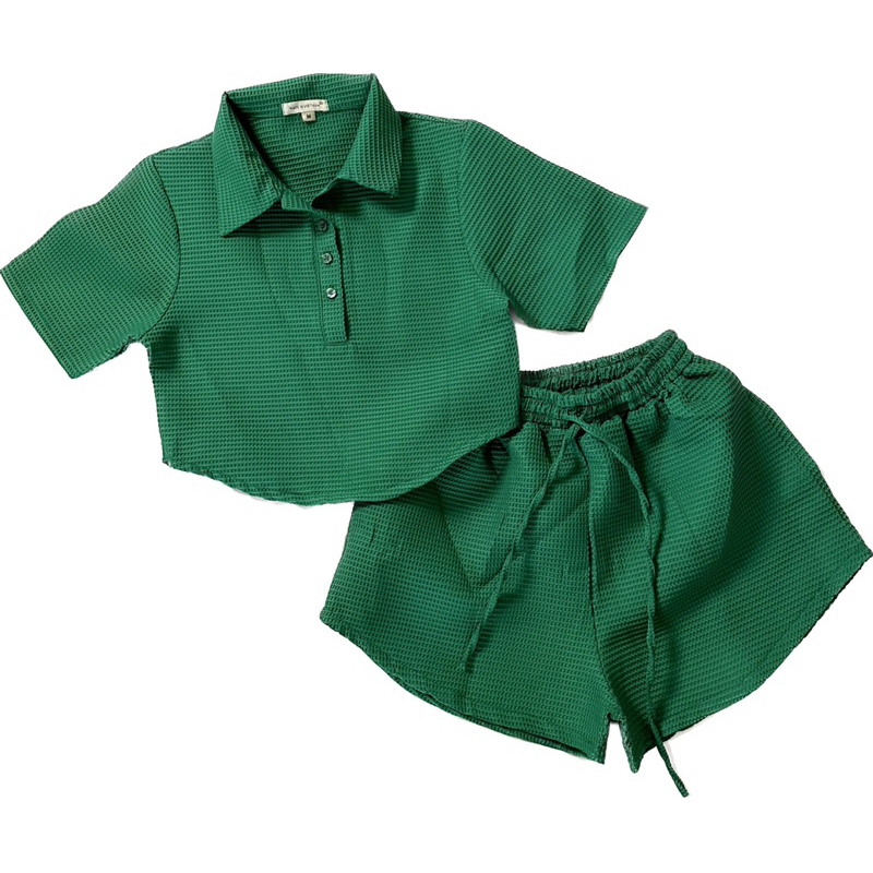 SET XINH_ set bộ áo croptop + short HUOL.oi