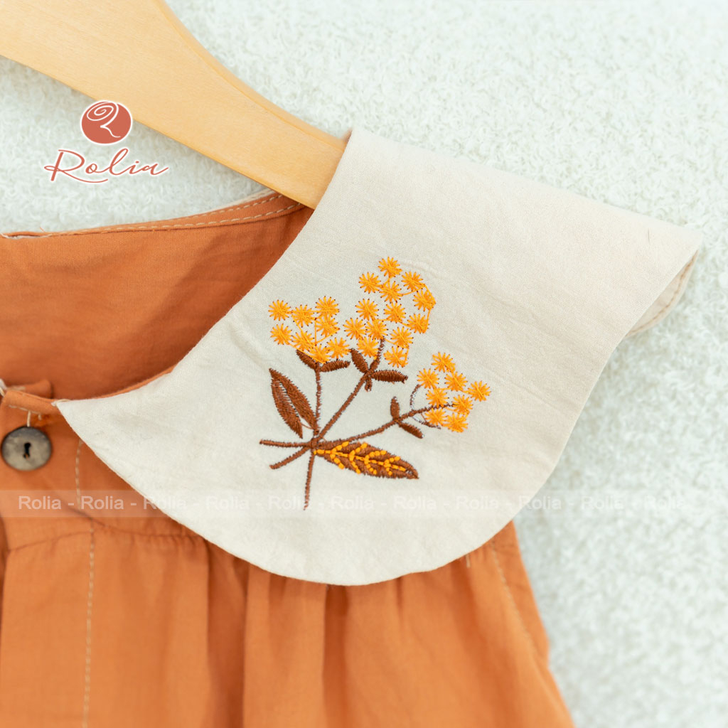 Váy đầm sát nách bé gái ROLIA chất thô Hàn mềm mát phù hợp cho trẻ từ 2-10 tuổi V144