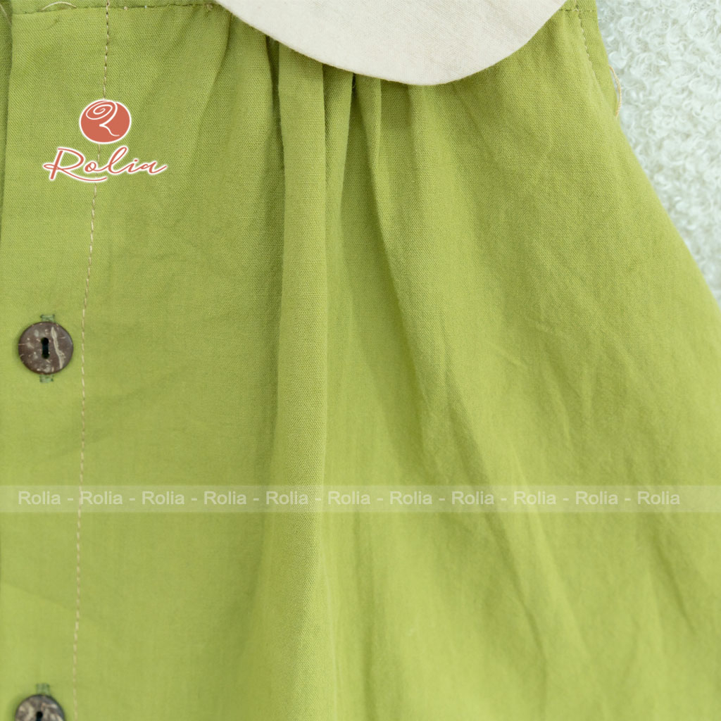 Váy đầm sát nách bé gái ROLIA chất thô Hàn mềm mát phù hợp cho trẻ từ 2-10 tuổi V144