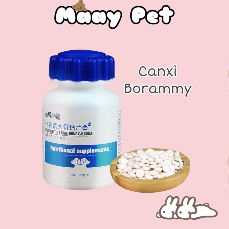 Canxi Cho Chó Mèo Borammy [Lẻ 1 Viên]