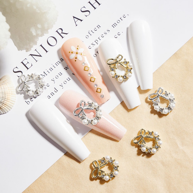 Charm nail, phụ kiện trang trí móng tay đính đá 2749-2750