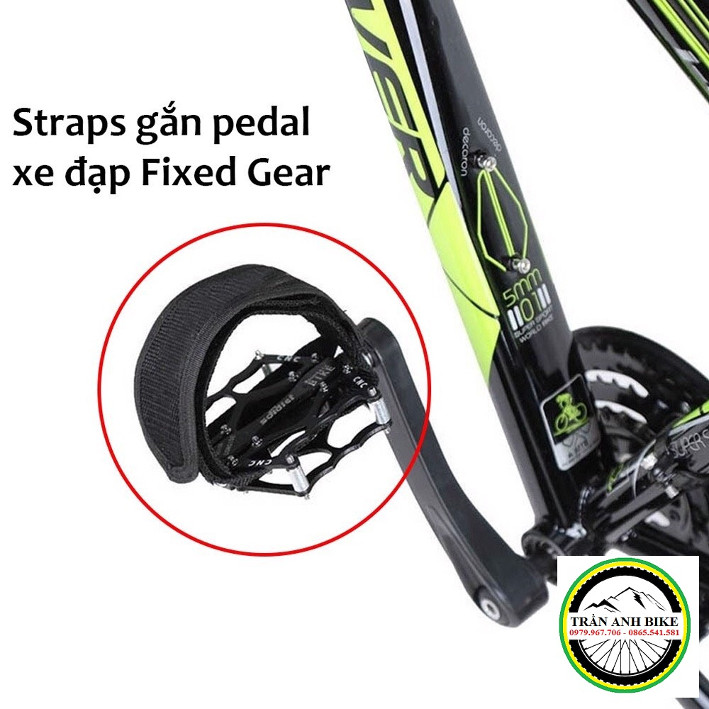 Dây đai gắn bàn đạp - Strap Fixed Gear gắn pedal bàn đạp xe đạp