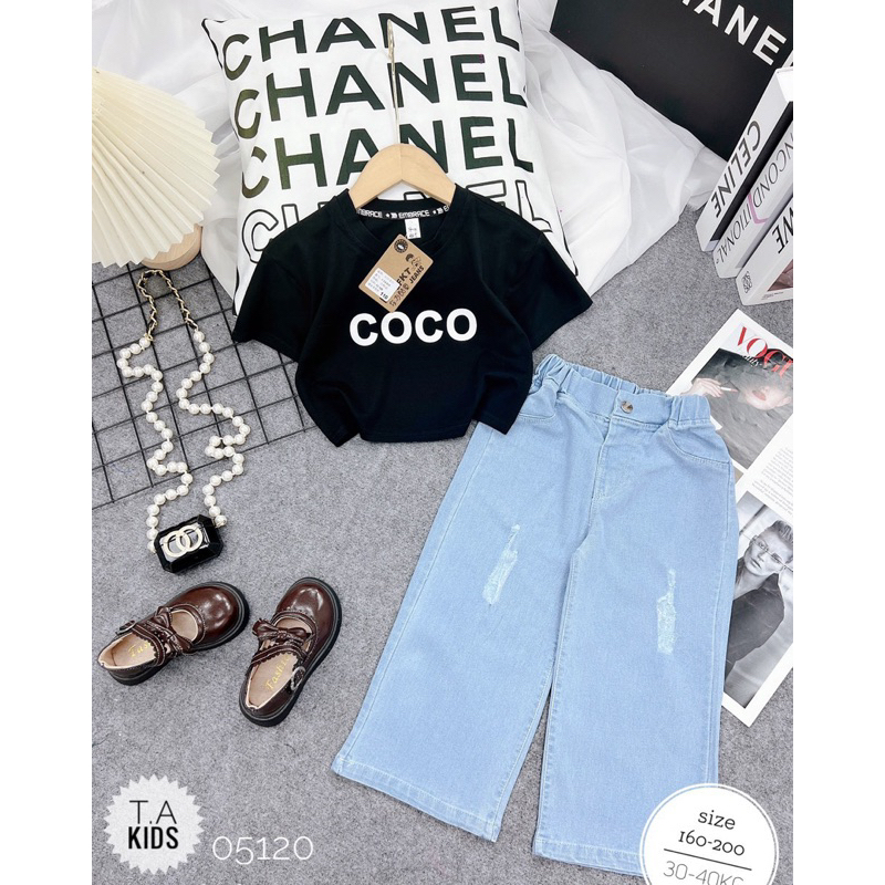 Bộ bé gái size đại sành điệu