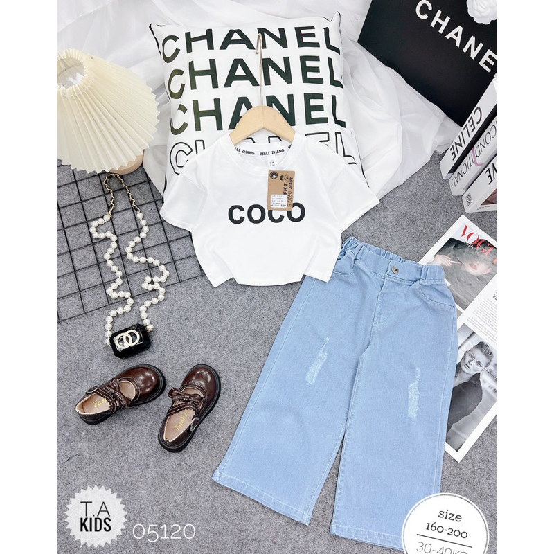 Bộ bé gái size đại sành điệu