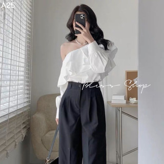 A23 - Áo lệch vai bèo tầng