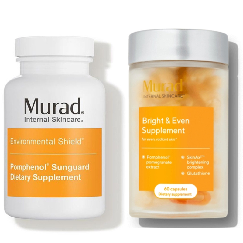 Viên Uống Chống Nắng, Sáng Da, Mờ Thâm, Nám Murad Pomphenol Sunguard Dietary / Bright & Even Supplement