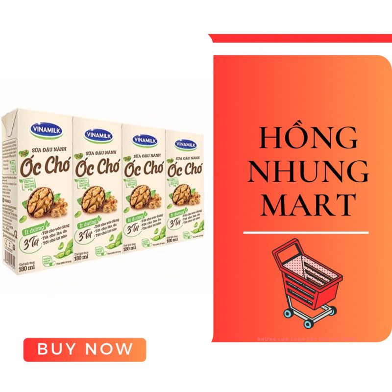 Sữa đậu nành Óc Chó Vinamilk vỉ 180ml