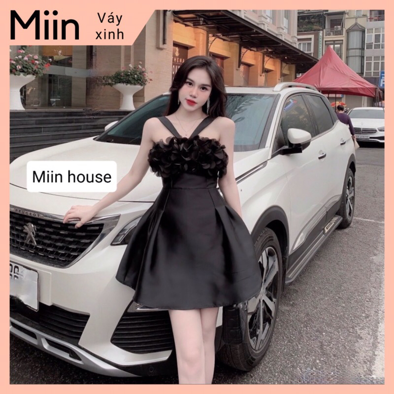 Váy cúp tapta phối cánh hoa dây V