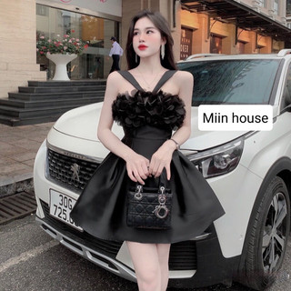 Váy cúp tapta phối cánh hoa dây V
