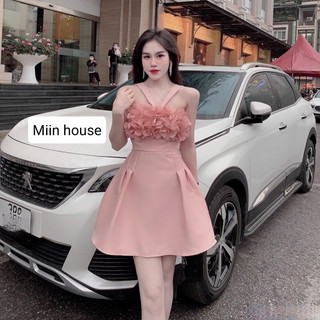 Váy cúp tapta phối cánh hoa dây V