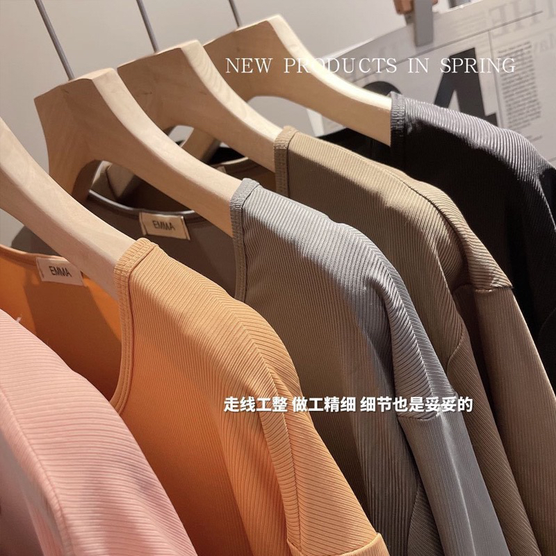 Áo thun nữ cổ tròn, thun trơn chất cotton lạnh nhiều màu, phông chất thun tăm hàng Quảng Châu