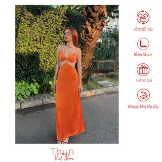 Đầm Maxi hai dây thiết kế Mỹ Diệu