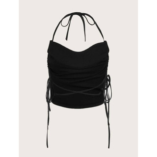 [ORDER SHEIN] Áo Hai Dây Lộ Lưng Buộc Dây