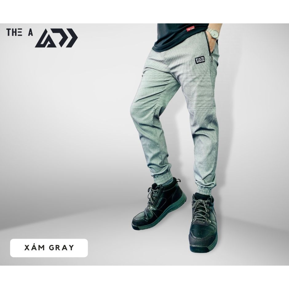 Quần Jogger Kaki thun Nam nữ Unisex THE A Bigsize lên tới 115kg. Với chất liệu Kaki co giãn 4 chiều style Hàn Quốc JG02
