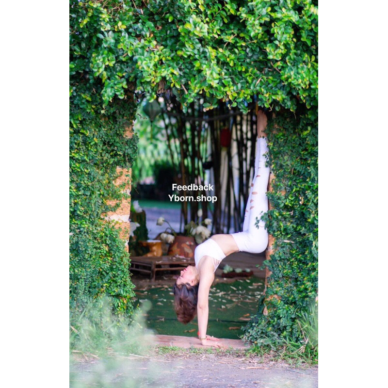 Quần tập /legging rách siêu cá tính, co giãn 4 chiều Yborn cao cấp