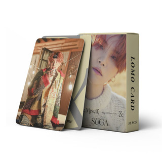 Set 55 lomo card BTS Suga Mẫu 3