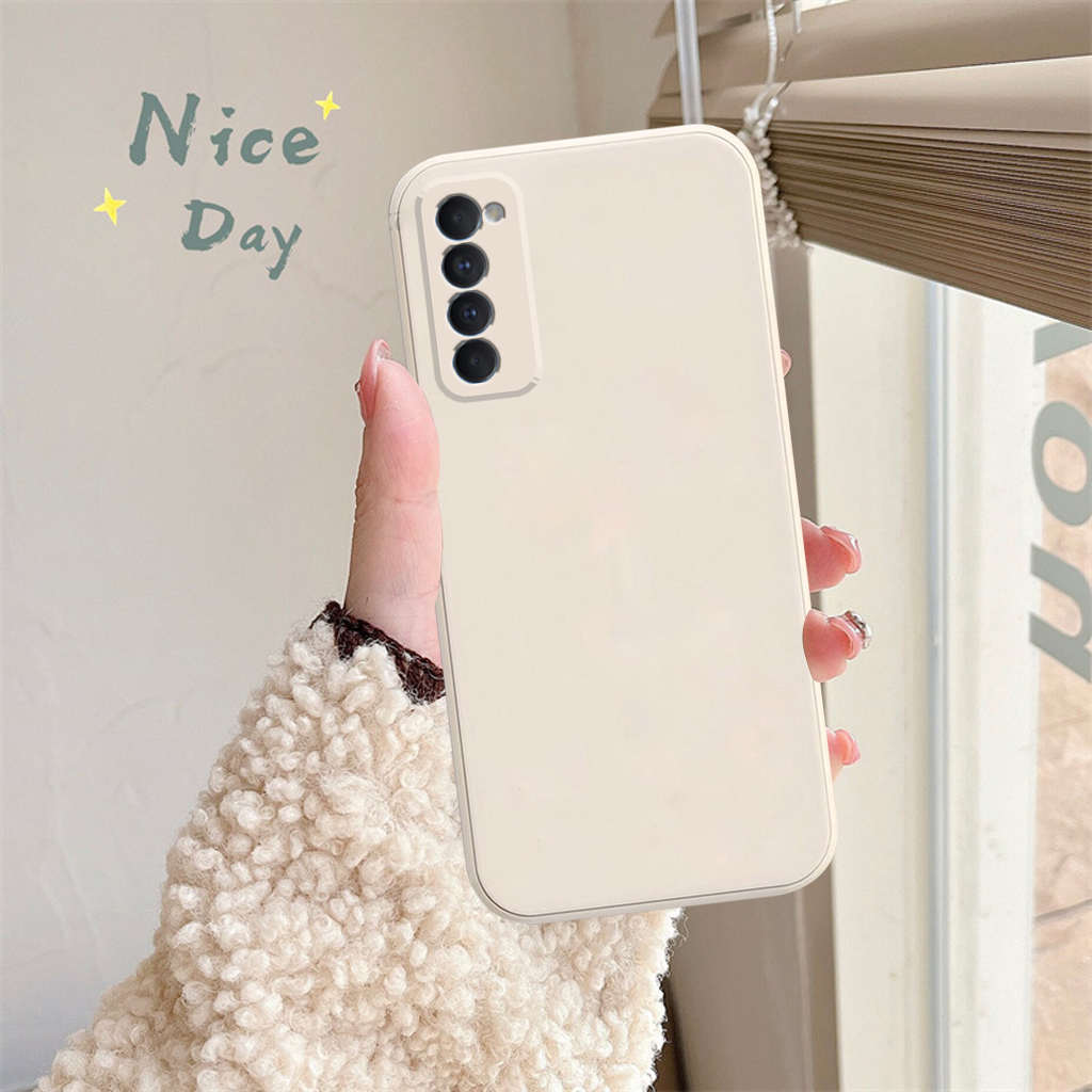 Ốp lưng Oppo Reno4 / Reno 4 Pro / Reno 4 cạnh vuông, viền vuông, dẻo mềm mịn