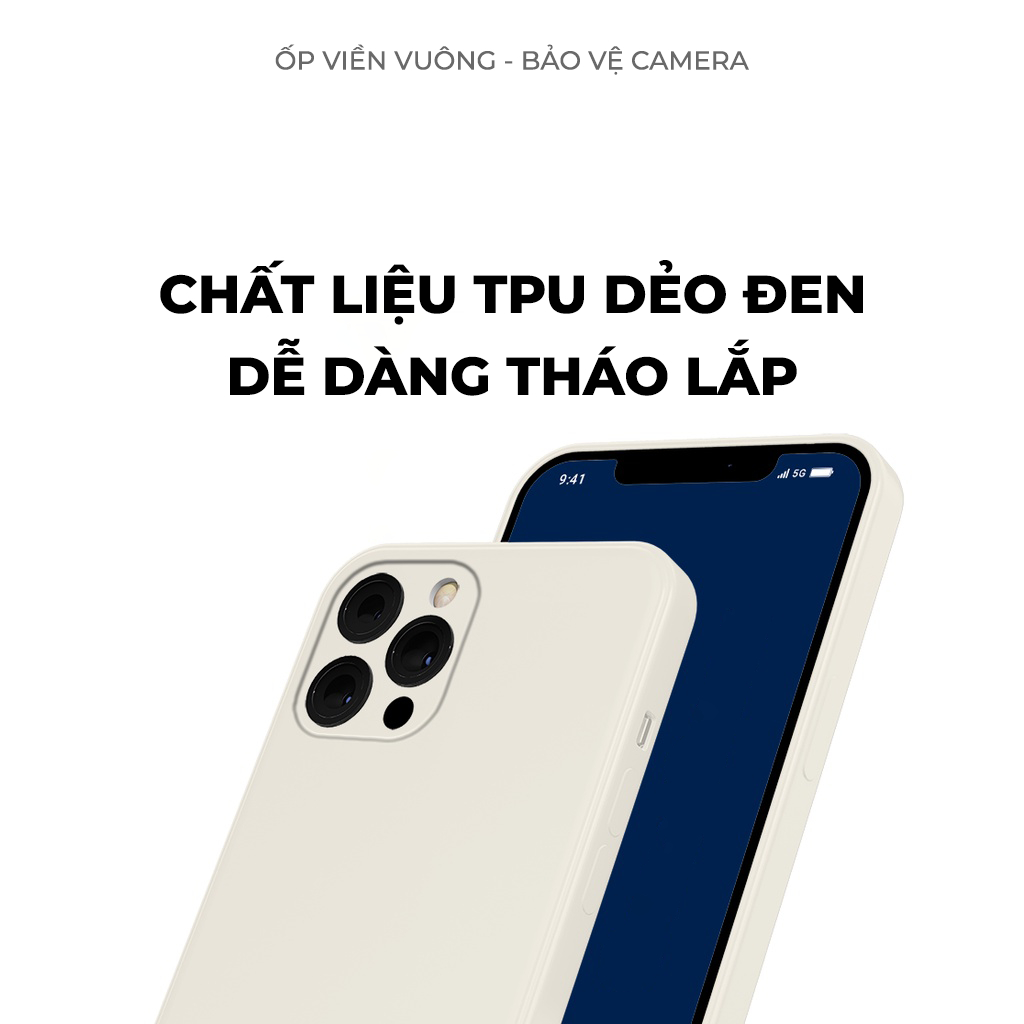 Ốp lưng Oppo Reno4 / Reno 4 Pro / Reno 4 cạnh vuông, viền vuông, dẻo mềm mịn