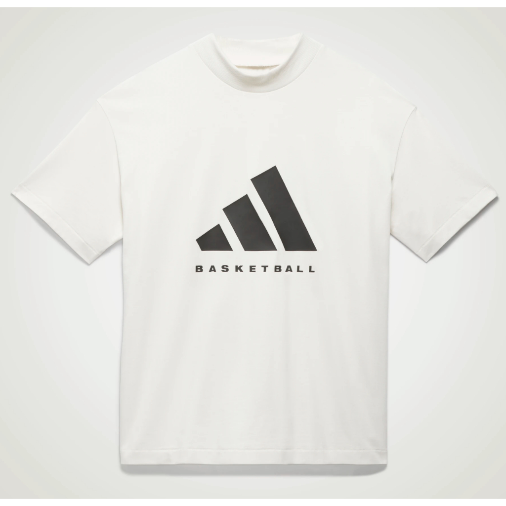 Áo Chính Hãng Adidas BasketBall Trắng Logo Đen Shop Xám Store