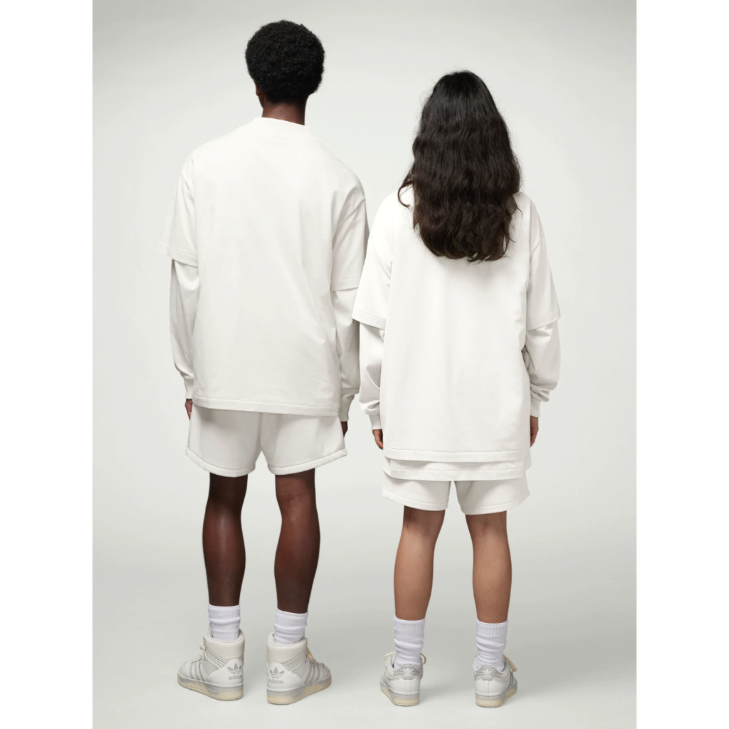 Áo Chính Hãng Adidas BasketBall Trắng Logo Đen Shop Xám Store