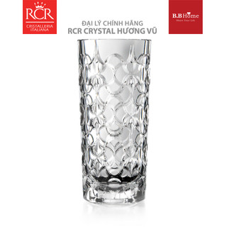 Bình hoa thuỷ tinh pha lê ý rcr - arabesque vase 28 cm