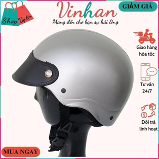 Mũ Bảo Hiểm Lưỡi Trai Thời Trang Nam Nữ - An Toàn, Sang Trọng và Siêu Rẻ tại Đà Nẵng Vinhan MBH08