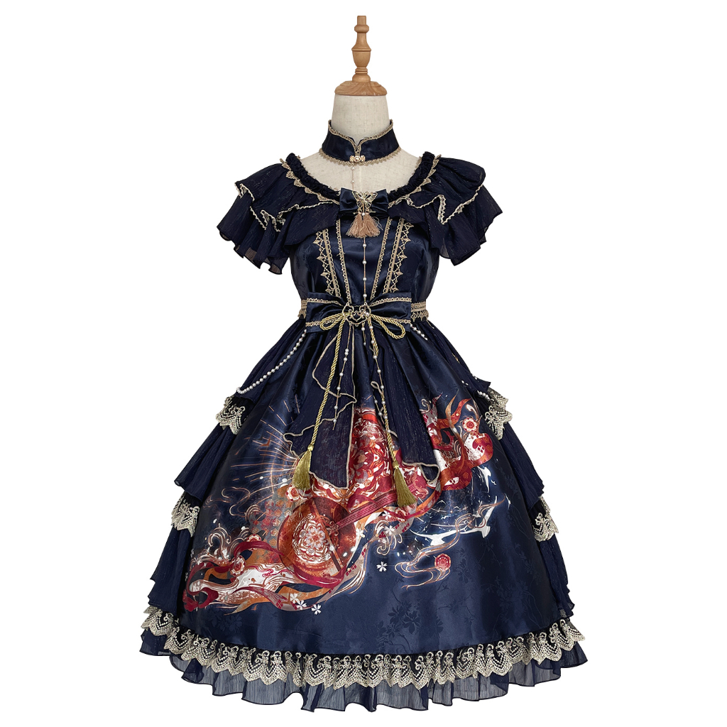 Set đầm OP lolita phong cách Trung quốc