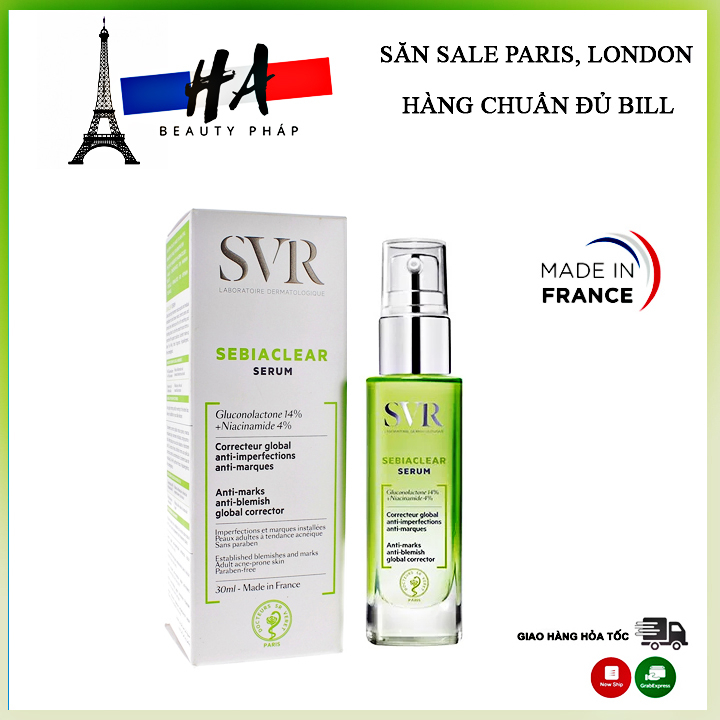 Serum S.V.R Seabiaclear 4% Niacinamide và 14% PHA Tinh Chất Dưỡng 30ml