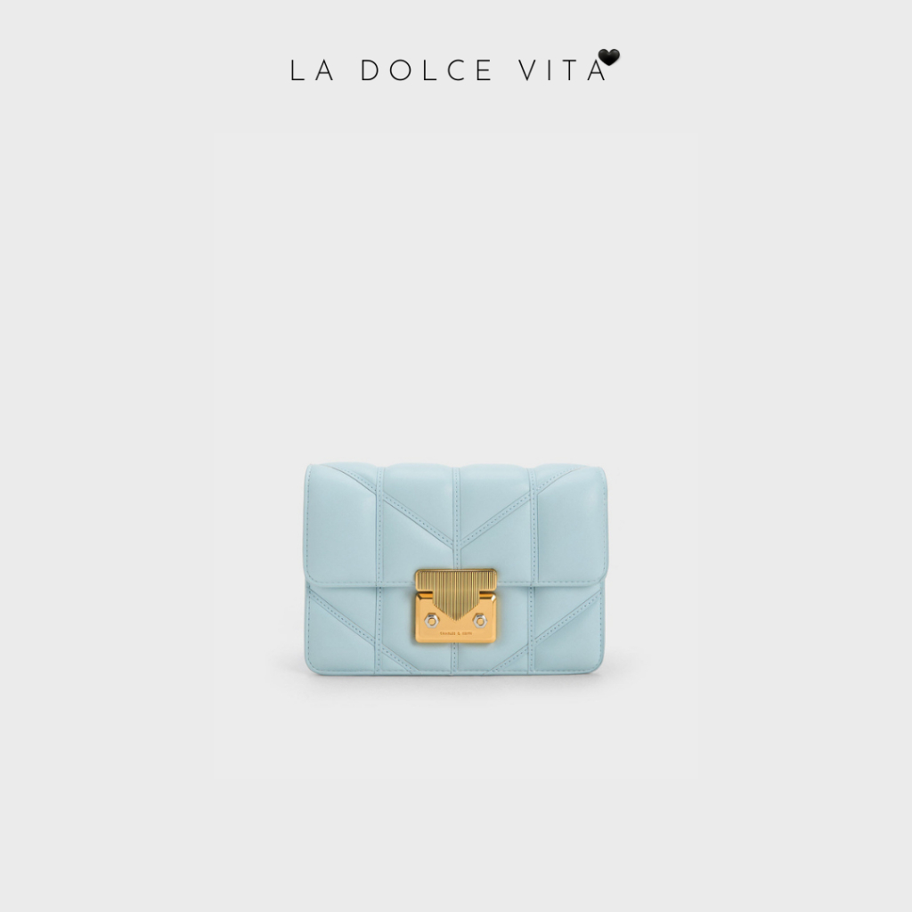 Túi xách nữ kẹp nách La Dolce Vita CK Thời Trang Phong Cách CK bì thư trám