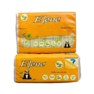 Combo 2 gói Giấy lụa rút Elene tre cao cấp kích thước 180x120mm