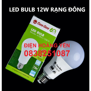 Bóng led bulb trụ 12w rạng đông - bảo hành 1 đổi 1