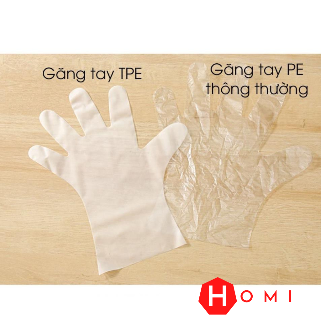 Găng tay [HỘP 100 chiếc], găng tay Victoria Bay chất liệu TPE không mùi siêu dai sử dụng trong việc nấu ăn dọn dẹp