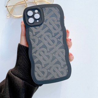 Ốp Lưng Silicon Viền Mây Iphone/Android- Mẫu Da Burberry