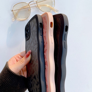 Ốp Lưng Silicon Viền Mây Iphone/Android- Mẫu Da Burberry