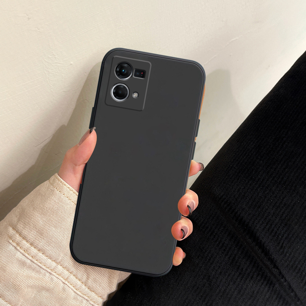 Ốp lưng Oppo Reno 7 / Reno 7 4G / Reno7 / Reno 8 4G cạnh vuông, viền vuông, dẻo mềm mịn