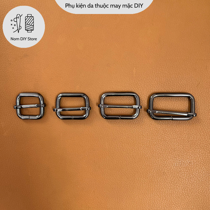 Khoen Tăng Đưa Dây Túi Xách Màu Đen Bóng Chất Hợp Kim Phụ Kiện Làm Túi Đeo Bóp Ví Thủ Công Handmade DIY