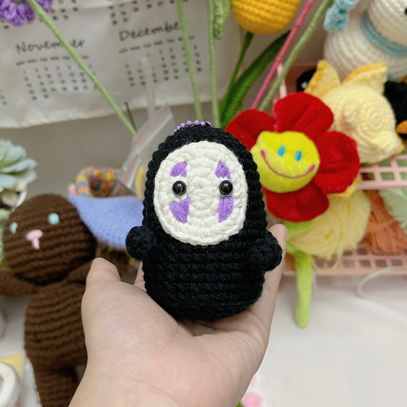 Móc khoá vô diện len handmade dễ thương