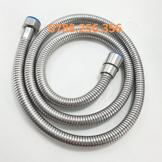 Dây vòi sen nhà tắm INOX 304 1.5M chịu nước nóng 90 độ C, loại inox 304