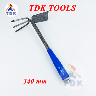 Cuốc làm vườn mini dài 340mm A0707, cào cuốc 2 đầu chính hãng C-Mart