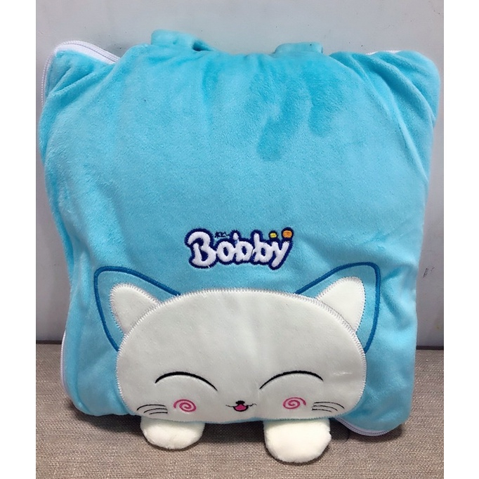 Chăn bông mèo con quà tặng bobby