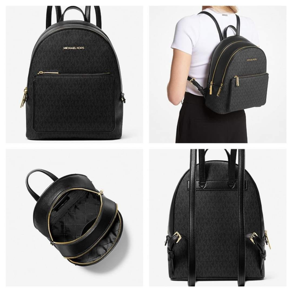 Balo Michael Kors 35T1G4AB2B Black Balo MK Adina Medium Backpack Black