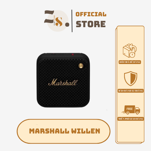 Loa BLUETOOH MARSHALL WILLEN - Full box nguyên seal 100% -Bảo hành 12 tháng, lỗi 1 đổi 1