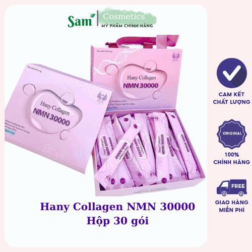 Collagen NMN 30000 hộp 30 gói, Hany collagen, loại bỏ nám sạm tàn nhang nếp nhăn, da trắng, đẹp da, samcosmetics2017 | BigBuy360 - bigbuy360.vn