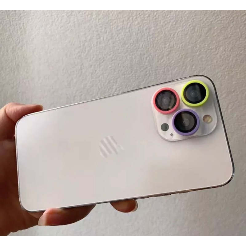 🌸Khung bảo vệ camera viền màu sắc cho các dòng Ip 14promax 14pro 14 14plus 13promax 12promax...
