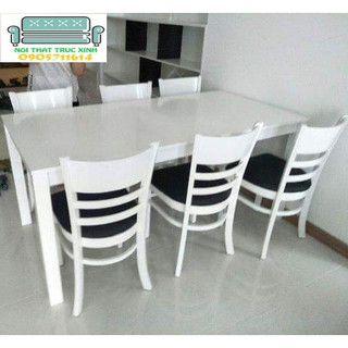 Bộ bàn ăn 6 ghế ( Freeship HCM Dĩ An BH )