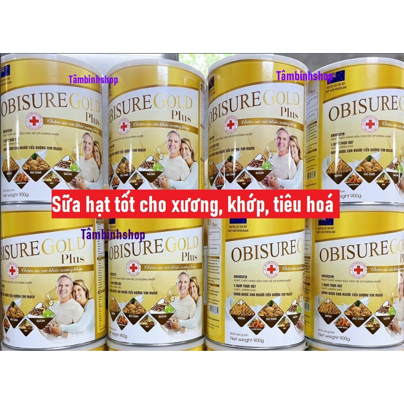 (900gr, HSD 2025) Sữa Hạt OBISURE GOLD PLUS giúp nuôi dưỡng và bảo vệ sụn khớp.