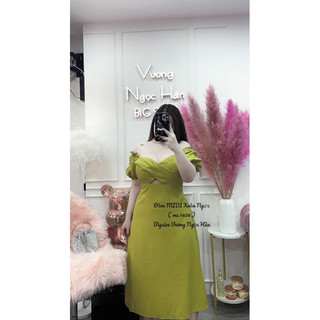 Đầm BIGSIZE MIDI Xoắn Ngực ( ms 1438 )