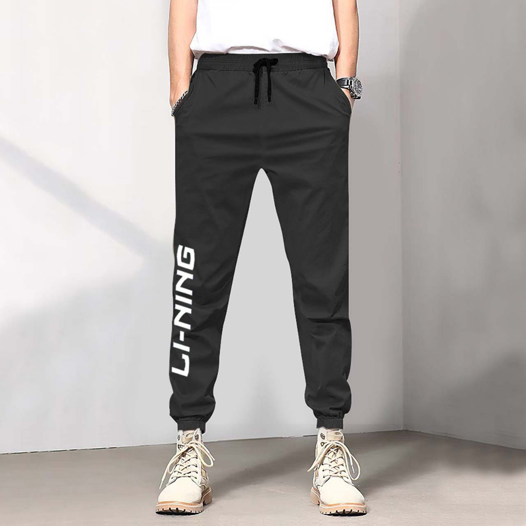 QUẦN JOGGER KAKI NAM NỮ IN LOGO